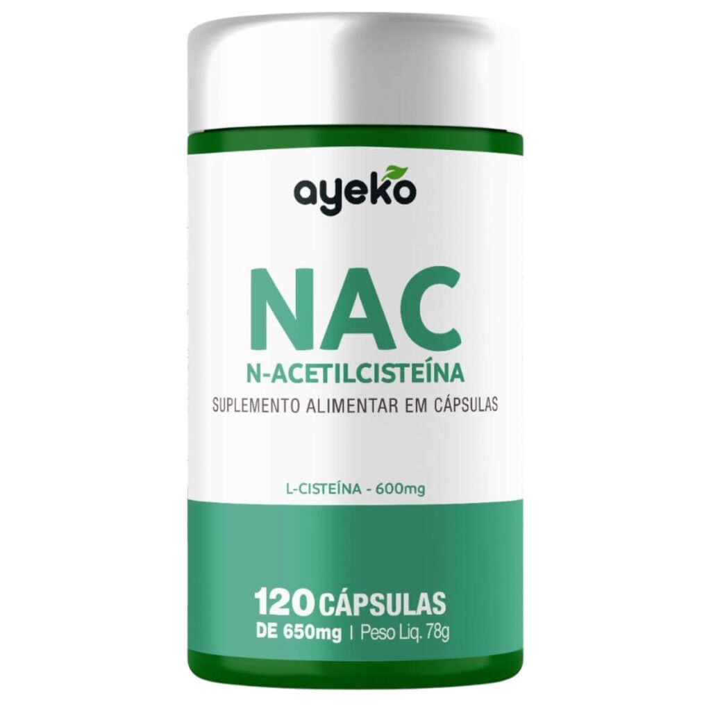 NAC N-Acetilcisteína 600 mg 120 Cápsulas