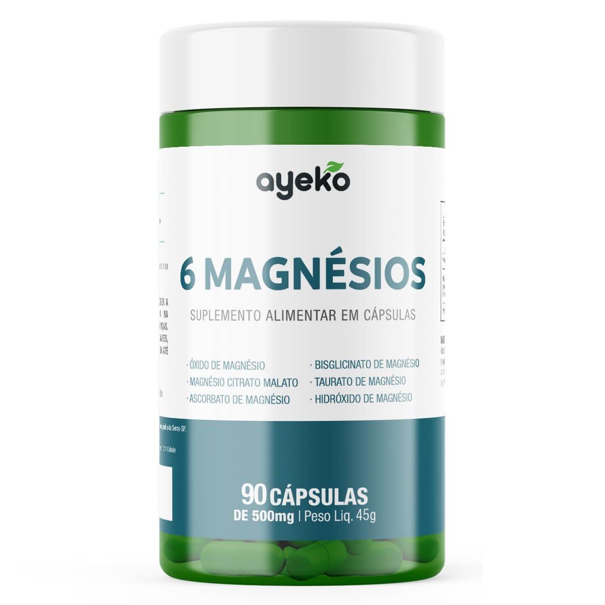 6 Magnésios 90 Cápsulas