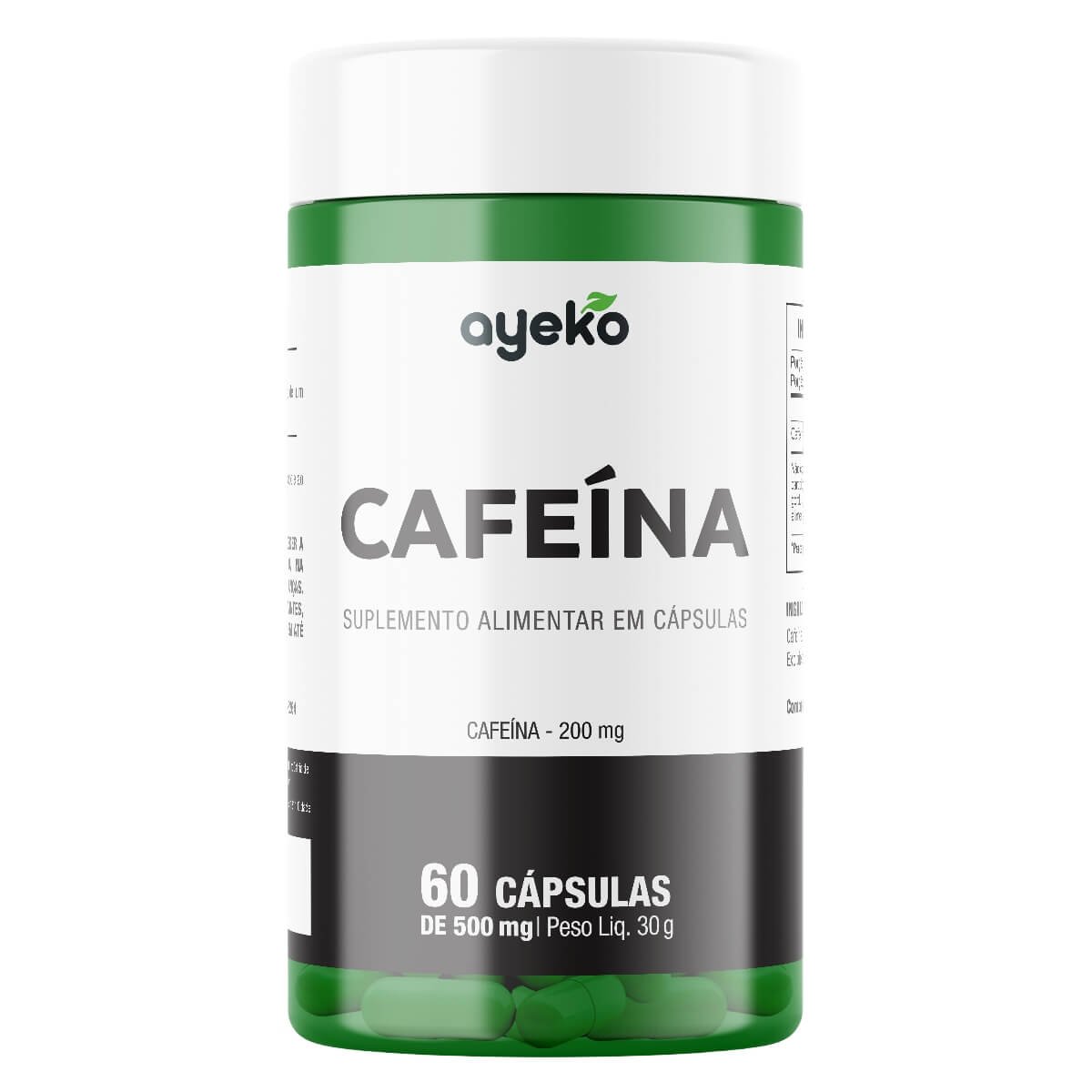 Cafeína 200 mg 60 Cápsulas