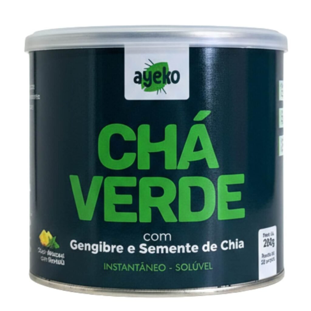 Chá Verde com Gengibre e Semente de Chia 200 g