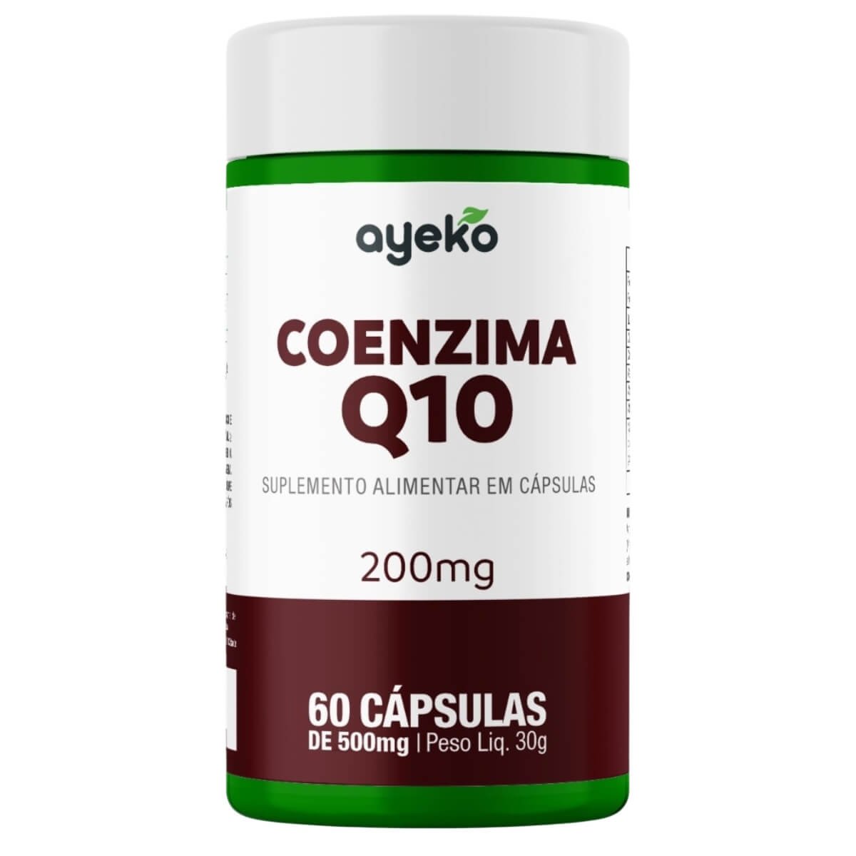 Coenzima Q10 200 mg com Vitamina E 60 Cápsulas