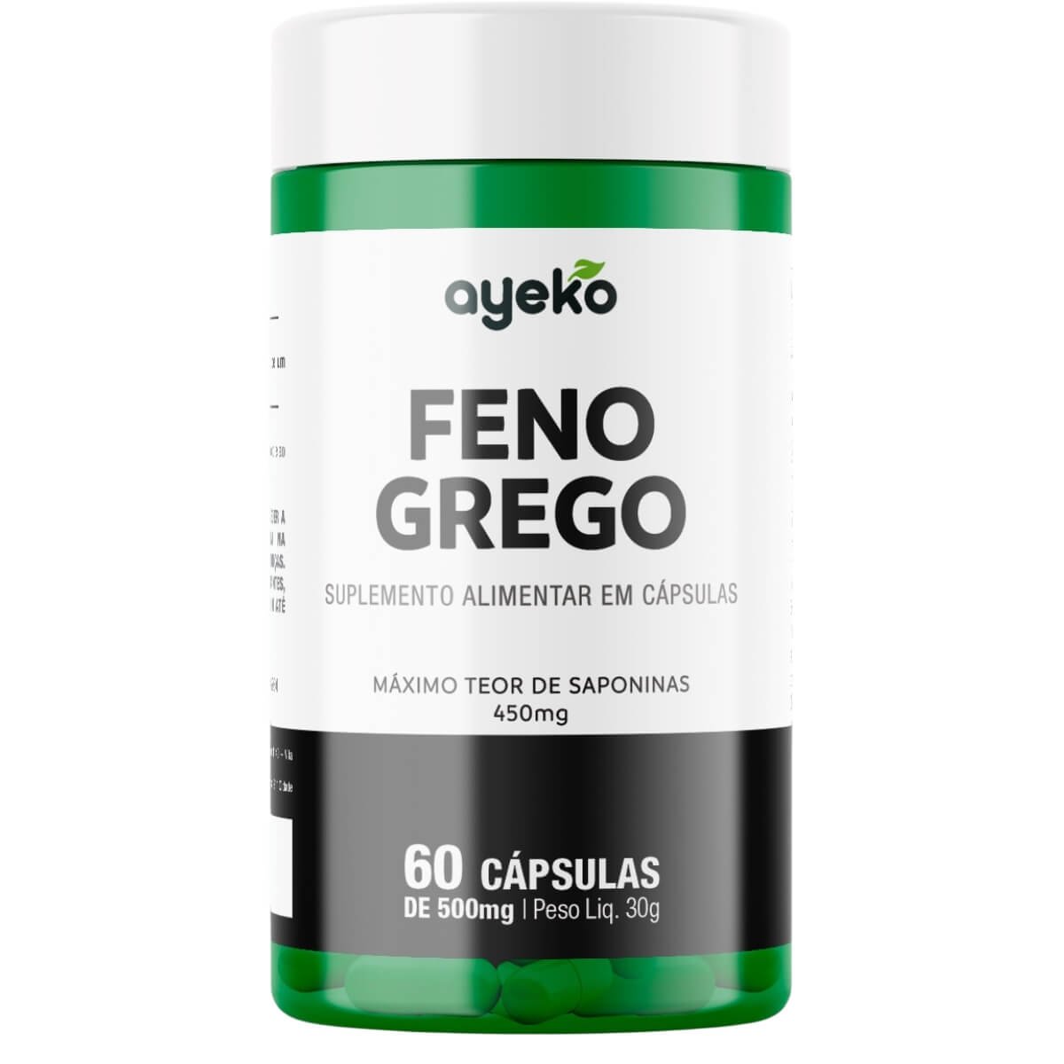 Feno Grego 450 mg de Saponinas 60 Cápsulas