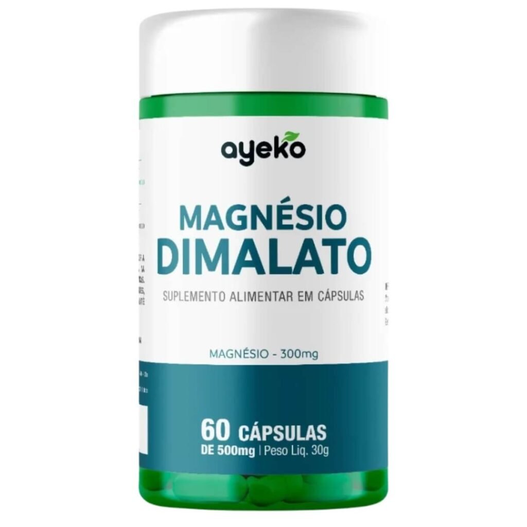 Magnésio Dimalato 300 mg 60 Cápsulas