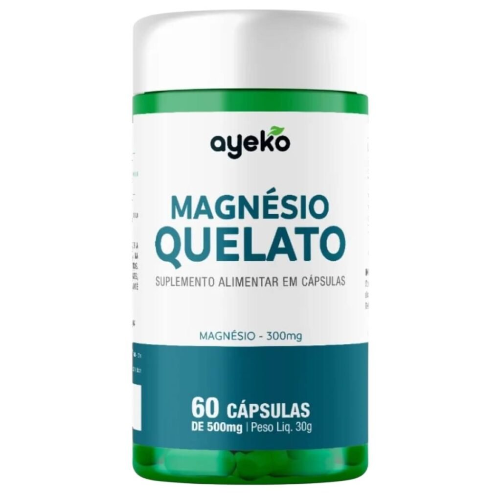 Magnésio Quelato 300 mg 60 Cápsulas