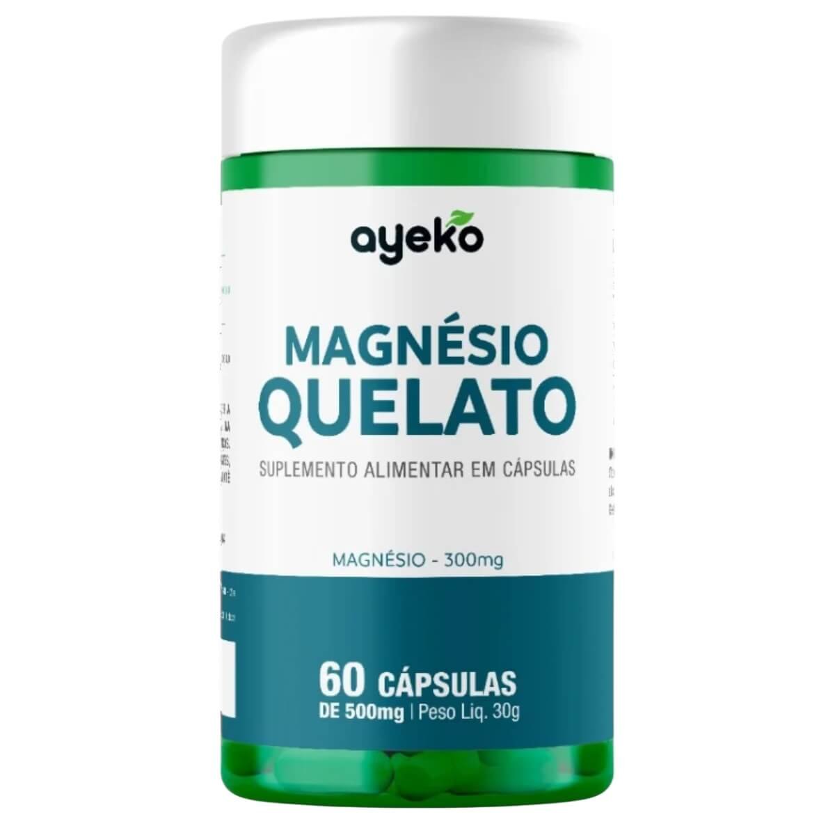 Magnésio Quelato 300 mg 60 Cápsulas