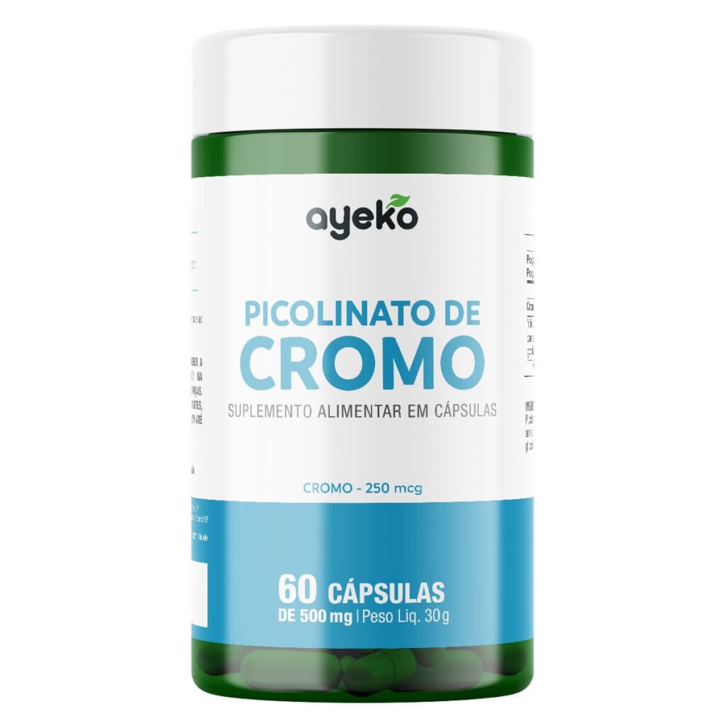 Picolinato de Cromo 250 mcg 60 Cápsulas